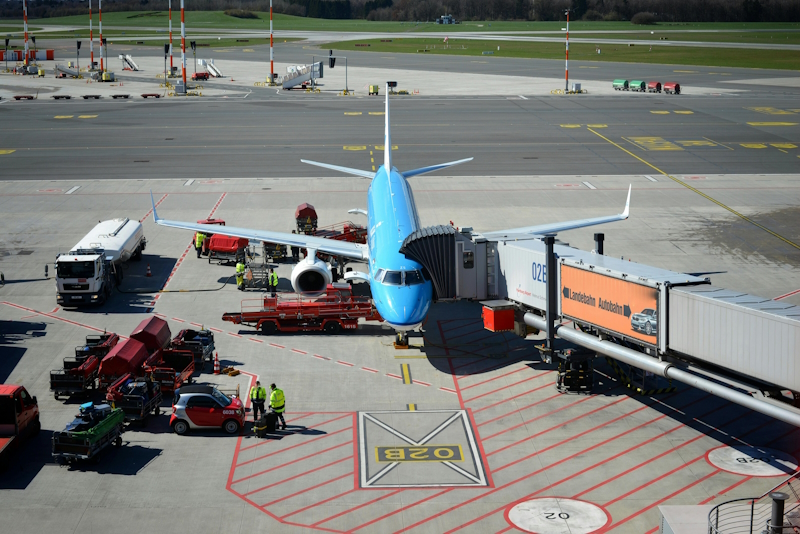 Global air freight logistics with cargo plane